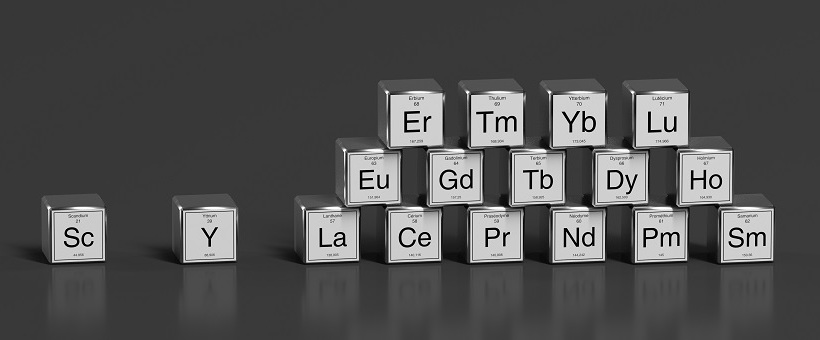 17 elementi chimici che costituiscono le terre rare